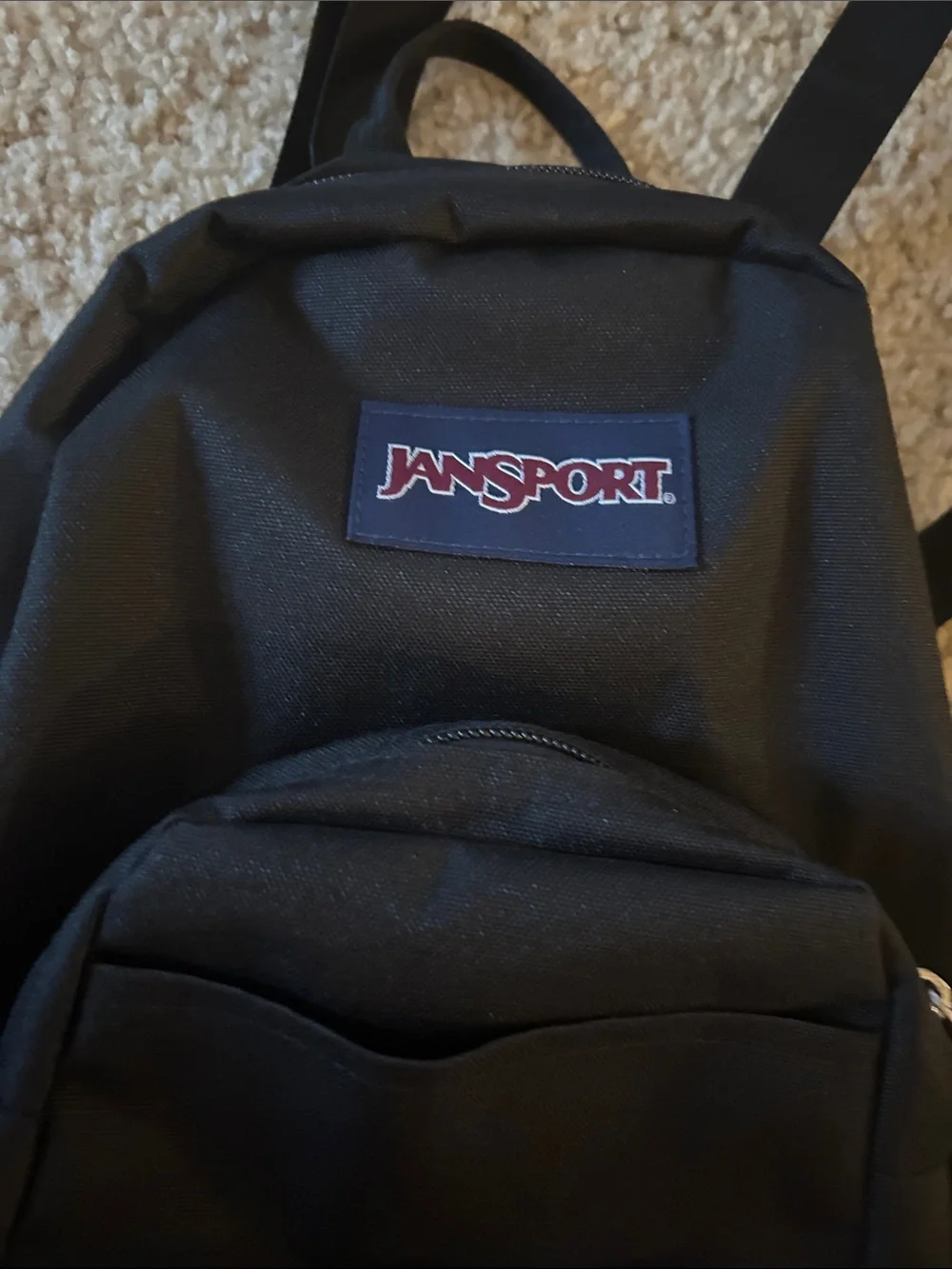 Mini JanSport Black Classic Canvas Backpack